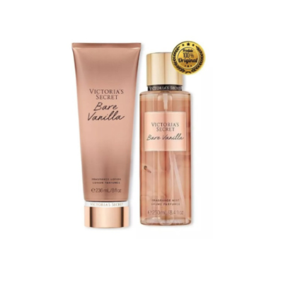 Victoria Secret Bare Vanila Kit Creme E Colonia Original