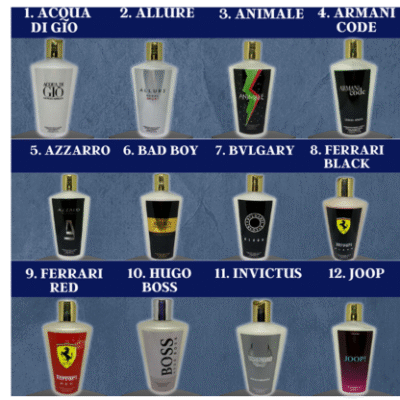 Cremes Masculinos - Inspirados nos perfumes Importados - Catalogo 1
