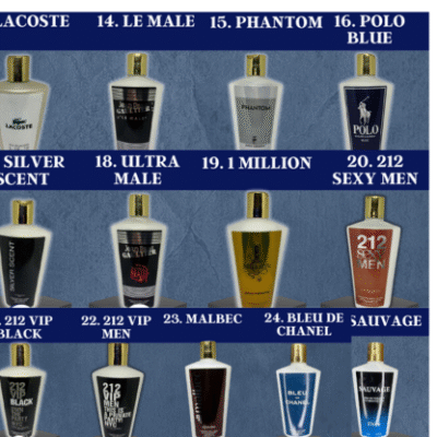 Cremes Masculinos Inspirados nos perfumes Importados - Catalogo 2