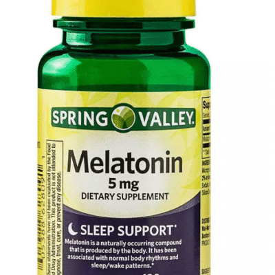 Melatonina 5mg, 120 Comprimidos Sublingual Sabor Morango, Spring Valley EUA